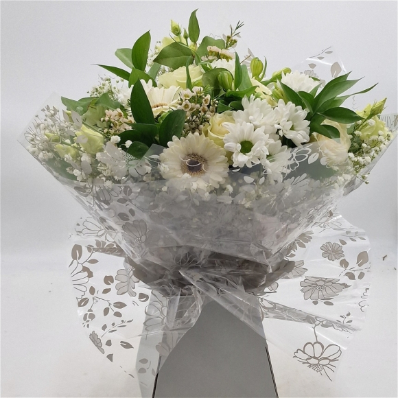 White Gift Box Flowers