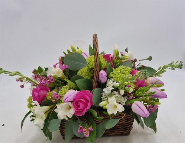 Cheerful Flower Basket