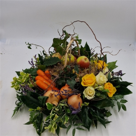 Fruit, Veg Bespoke Funeral Tribute