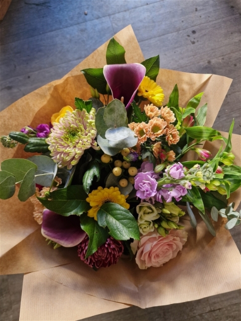 Mixed Colour Handtied Bouquet